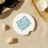 For We Live By Faith, Not By Sight Soapstone Car Coaster
