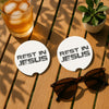 Rest in Jesus Soapstone Car Coaster