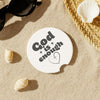 God is Enough Soapstone Car Coaster