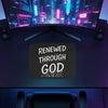 Renewed Through God Inspirational Mouse Pad – Christian Desk Accessory, Faith-Based Office Décor, Encouraging Gift