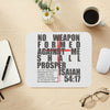 Isaiah 54:17 Inspirational Mouse Pad – No Weapon Formed Shall Prosper – Christian Desk Accessory