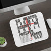 Isaiah 54:17 Inspirational Mouse Pad – No Weapon Formed Shall Prosper – Christian Desk Accessory