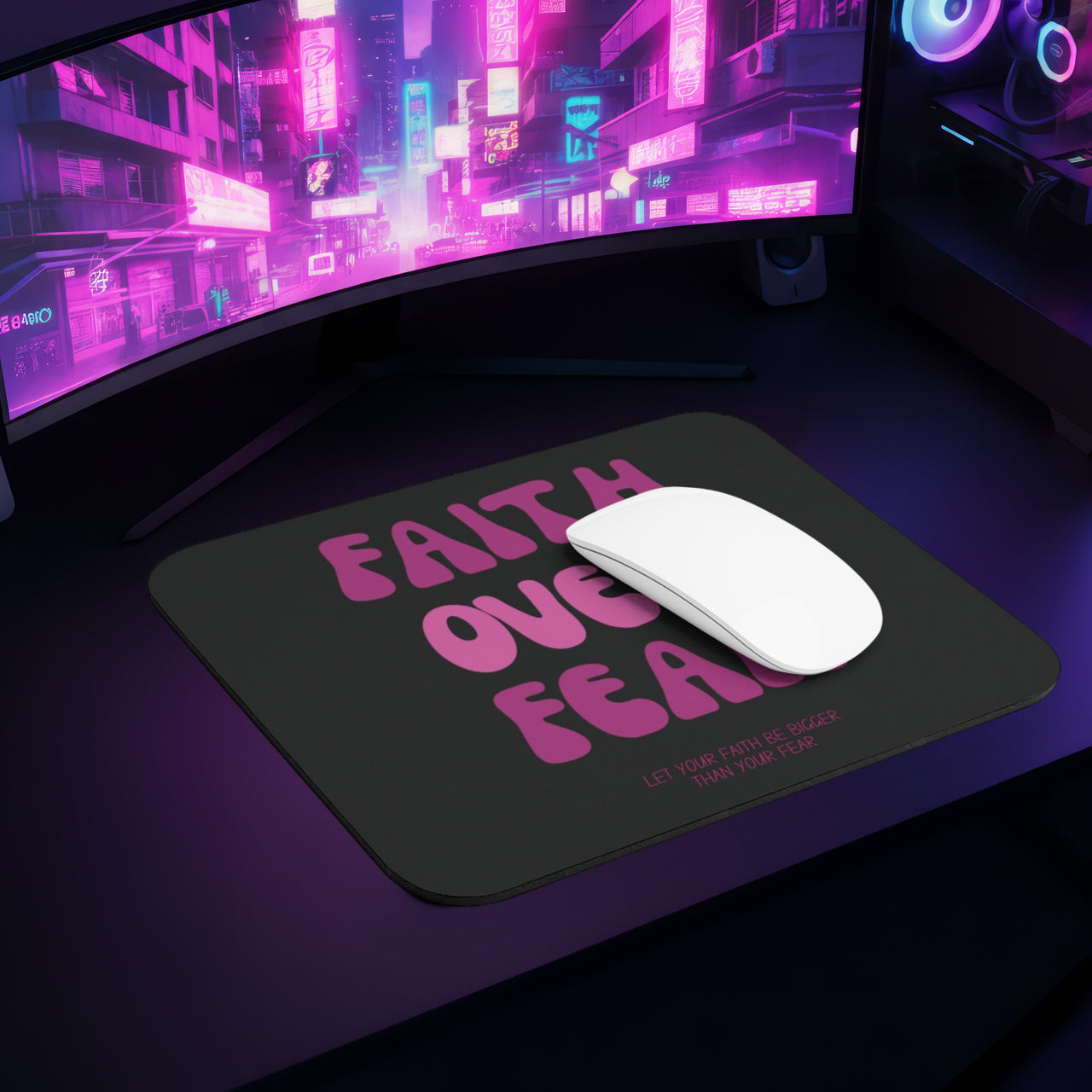 Faith Over Fear Mouse Pad