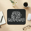 God is My Refuge – Christian Scripture Mouse Pad