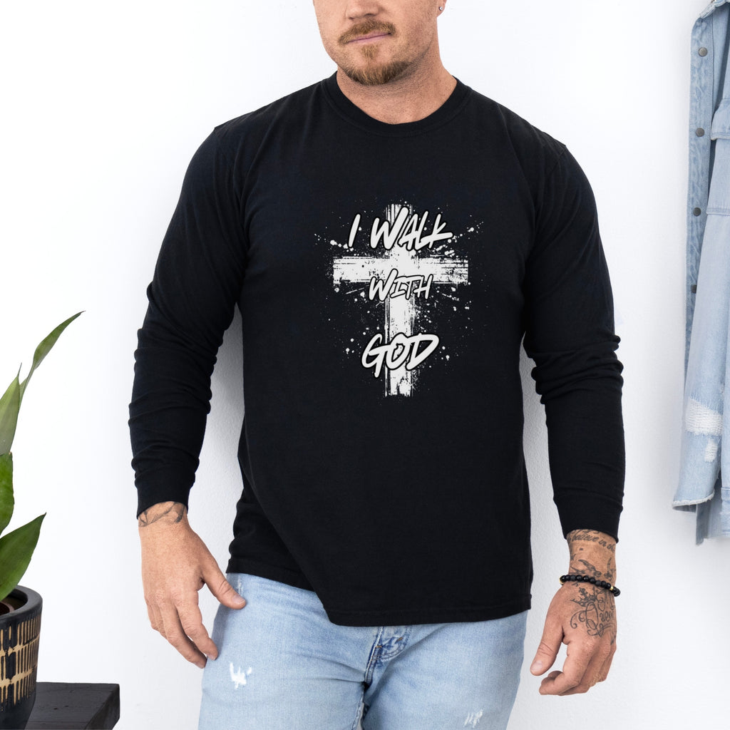 I Walk with God Unisex Relaxed Fit Long Sleeve T-Shirt