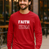 Faith Over Fear Unisex Relaxed Fit Long Sleeve T-Shirt