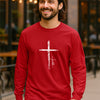 Cross With Faith Unisex Relaxed Fit Long Sleeve T-Shirt