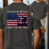 I Stand for the Flag, Kneel for the Cross Unisex Relaxed Fit T-Shirt