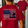 I Stand for the Flag, Kneel for the Cross Unisex Relaxed Fit T-Shirt