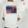 I Stand for the Flag, Kneel for the Cross Unisex Relaxed Fit T-Shirt