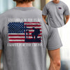 I Stand for the Flag, Kneel for the Cross Unisex Relaxed Fit T-Shirt