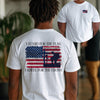 I Stand for the Flag, Kneel for the Cross Unisex Relaxed Fit T-Shirt