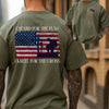 I Stand for the Flag, Kneel for the Cross Unisex Relaxed Fit T-Shirt