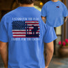 I Stand for the Flag, Kneel for the Cross Unisex Relaxed Fit T-Shirt