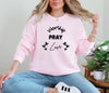 Worship, Pray, Love Unisex Relaxed Fit Long Sleeve T-Shirt