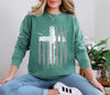 Flag With Cross Unisex Relaxed Fit Long Sleeve T-Shirt