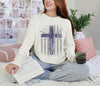 Flag With Cross Unisex Relaxed Fit Long Sleeve T-Shirt