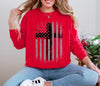 Flag With Cross Unisex Relaxed Fit Long Sleeve T-Shirt