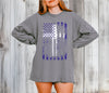 Flag With Cross Unisex Relaxed Fit Long Sleeve T-Shirt