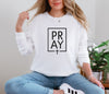 Pray + Cross Unisex Relaxed Fit Long Sleeve T-Shirt