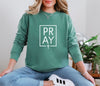Pray + Cross Unisex Relaxed Fit Long Sleeve T-Shirt