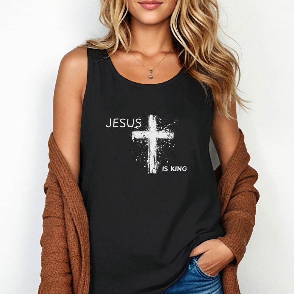 Jesus Is King Unisex Relaxed Fit Tank Top