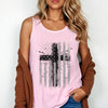 Flag With Cross Unisex Relaxed Fit Tank Top