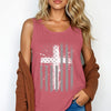 Flag With Cross Unisex Relaxed Fit Tank Top