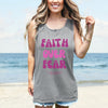 Faith Over Fear Pink Unisex Relaxed Fit Tank Top