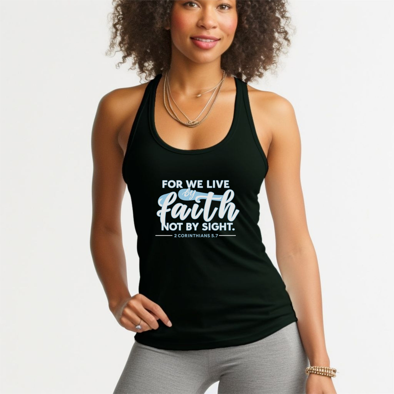 For We Live By Faith Unisex True-to-Size Tank Top