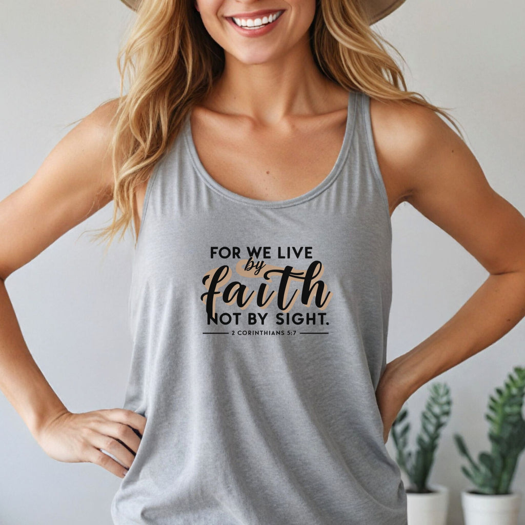 For We Live By Faith Unisex True-to-Size Tank Top