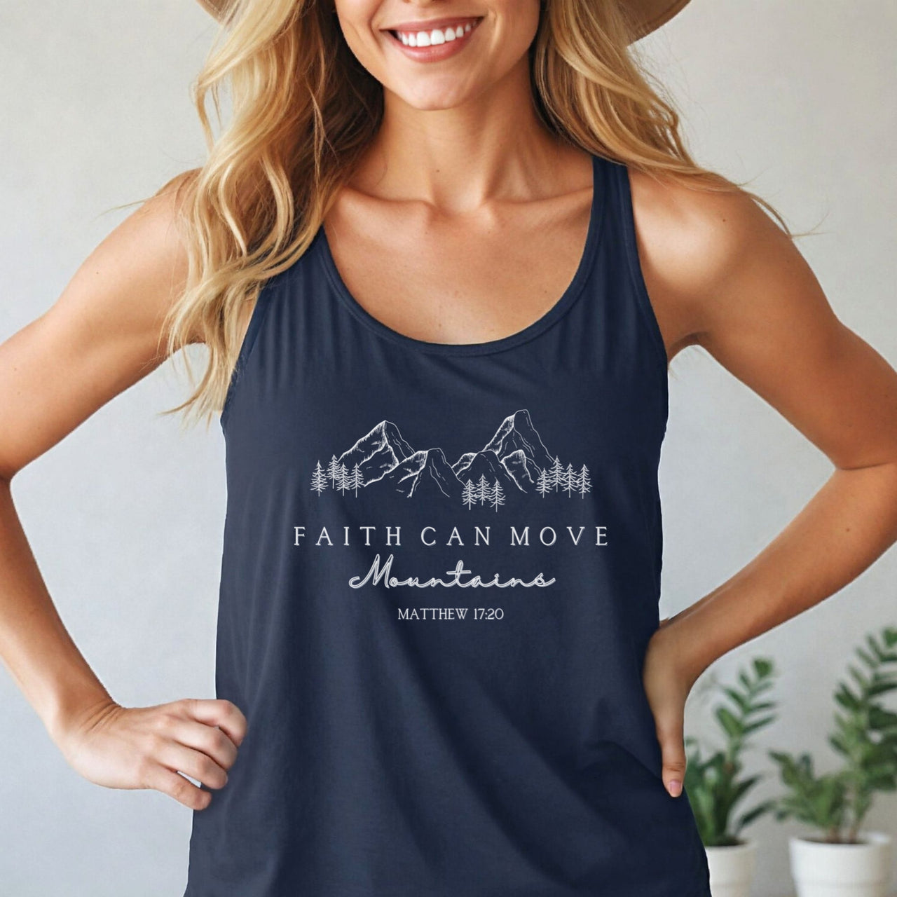 Faith Can Move Mountains Unisex True-to-Size Tank Top