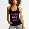 Faith Over Fear Pink Unisex True-to-Size Tank Top