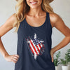 Flag Wrapped Cross Unisex True-to-Size Tank Top