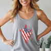 Flag Wrapped Cross Unisex True-to-Size Tank Top