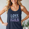 Love Never Fails Unisex True-to-Size Tank Top