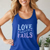 Love Never Fails Unisex True-to-Size Tank Top