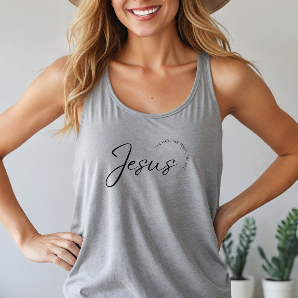 Jesus – The Way, The Truth, The Life Unisex True-to-Size Tank Top