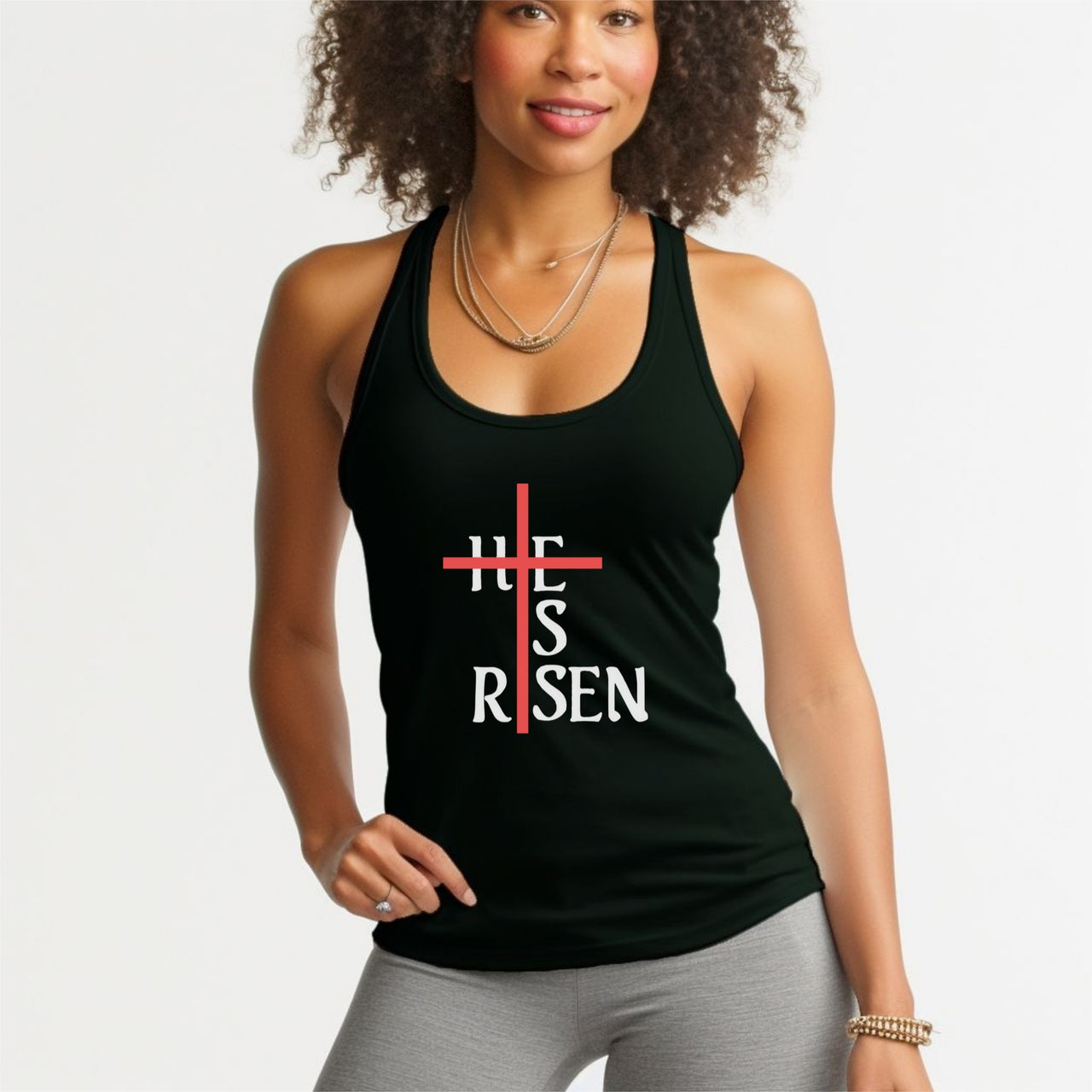 He is Risen Unisex True-to-Size Tank Top