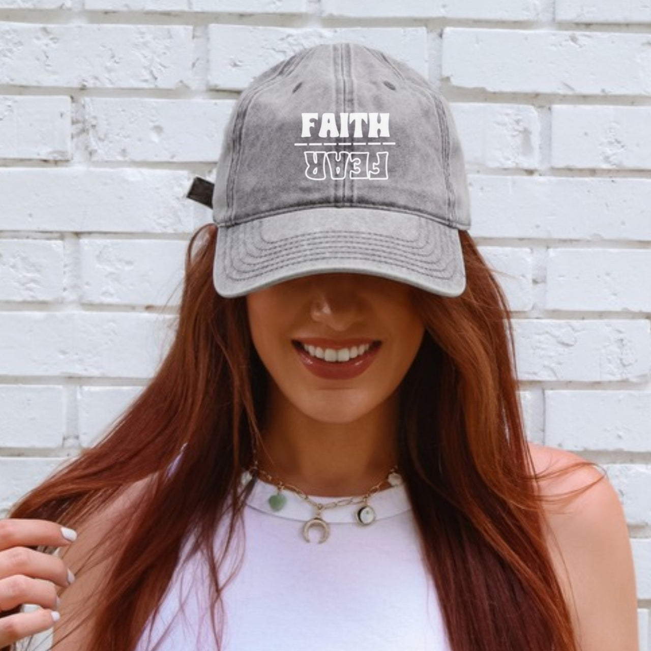 Faith Over Fear Vintage Hat| Christian Hat | Faith Hat | Faith Over Fear | Bible Verse Hat | Religious Gift | Gospel Hat |Christian Apparel