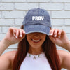 PRAY Vintage Hat | Christian Hat | Faith Hat | Faith Over Fear | Bible Verse Hat | Religious Gift | Gospel Hat | Christian Apparel