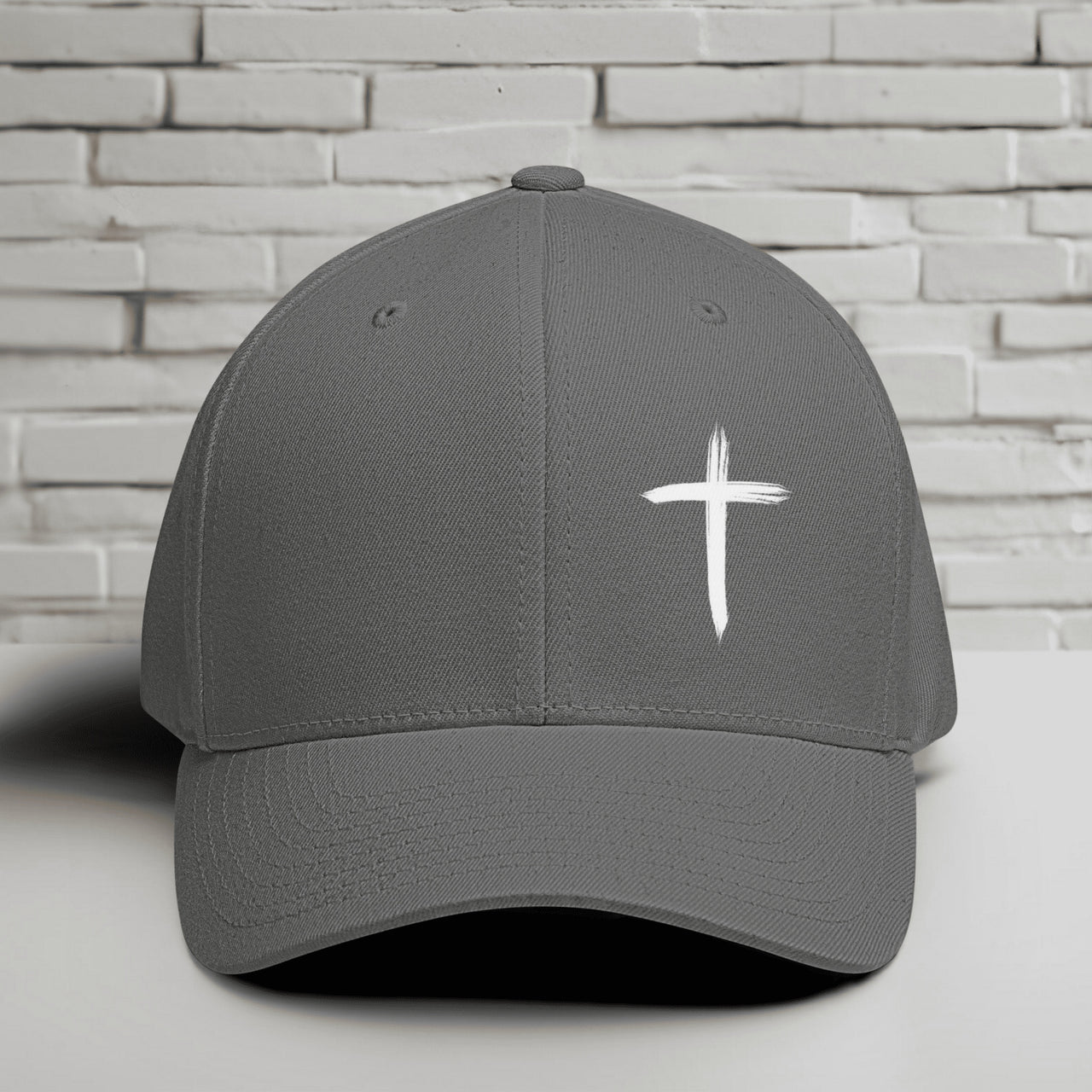 White Cross Flexfit Hat