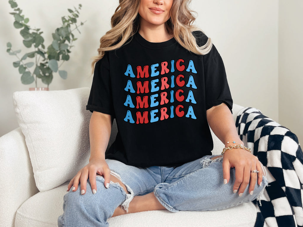 America Patriotic Unisex Relaxed Fit T-shirt