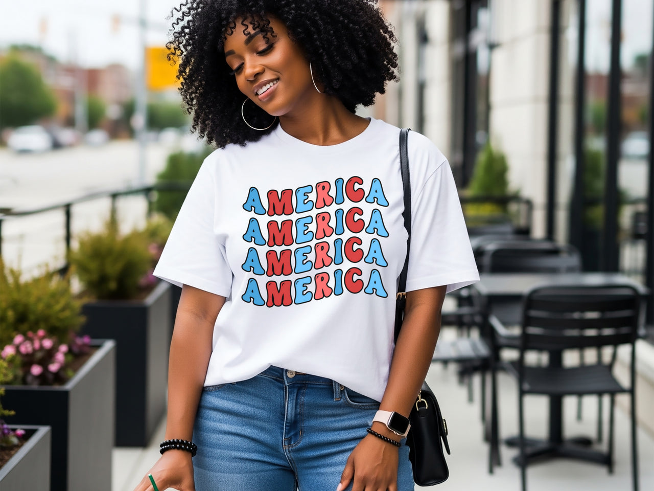 America Patriotic Unisex Relaxed Fit T-shirt