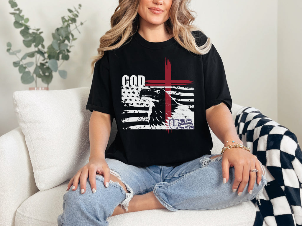 God + USA Unisex Relaxed Fit T-Shirt