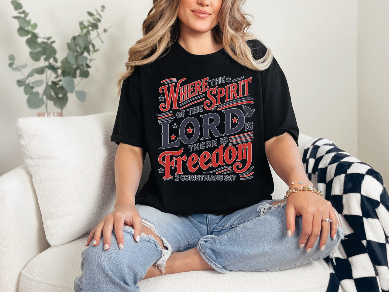 Where the Spirit of the Lord Is Unisex Relaxed Fit T-Shirt