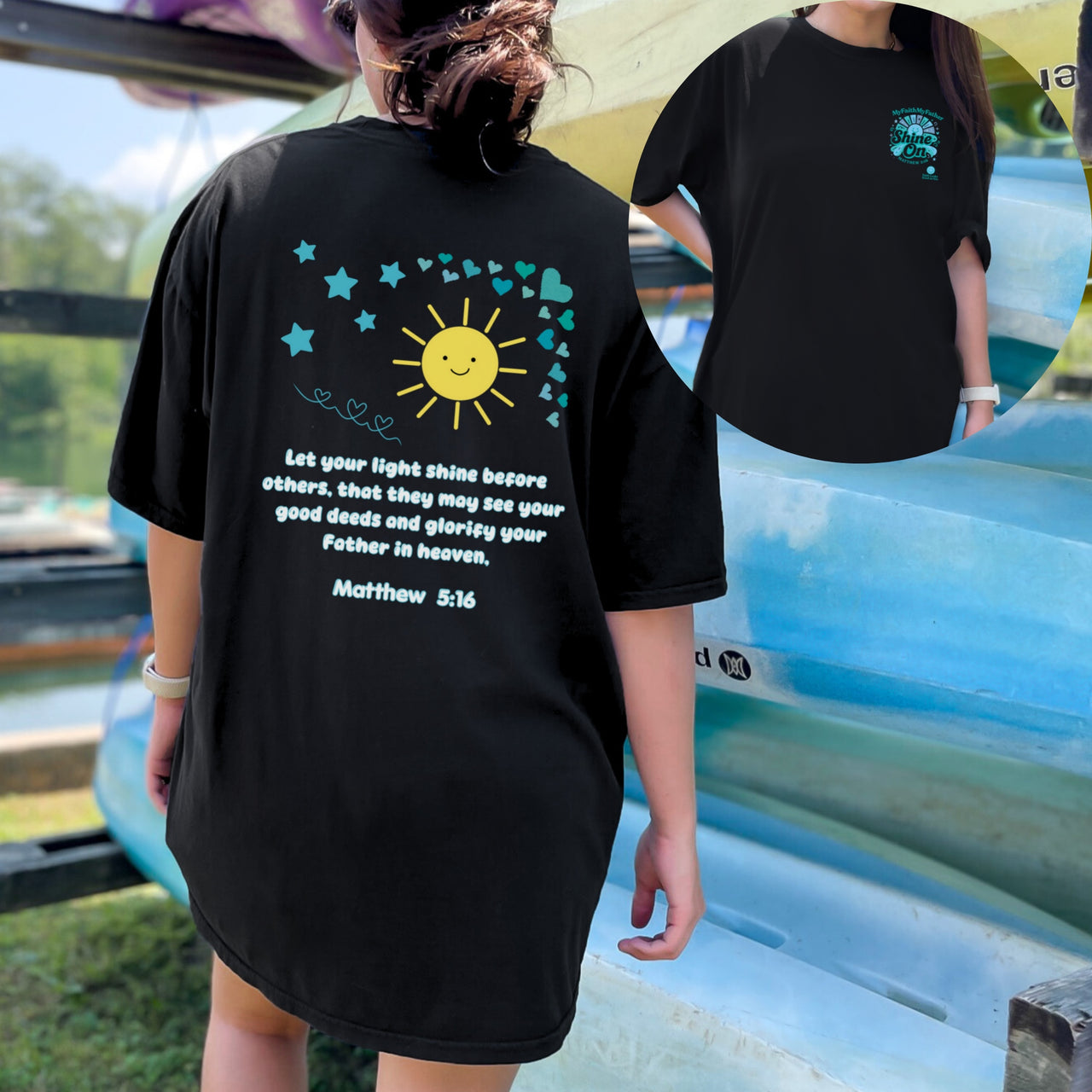 Shine On Mathew 5:16 Unisex Relaxed Fit T-Shirt