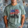 Land of the Free Unisex Garment-Dyed T-shirt