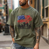 Land of the Free Unisex Garment-Dyed T-shirt