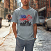 Land of the Free Unisex Garment-Dyed T-shirt
